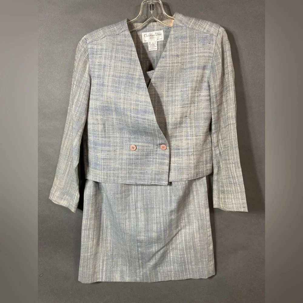 80s Christian Dior 2pc Skirt Suit